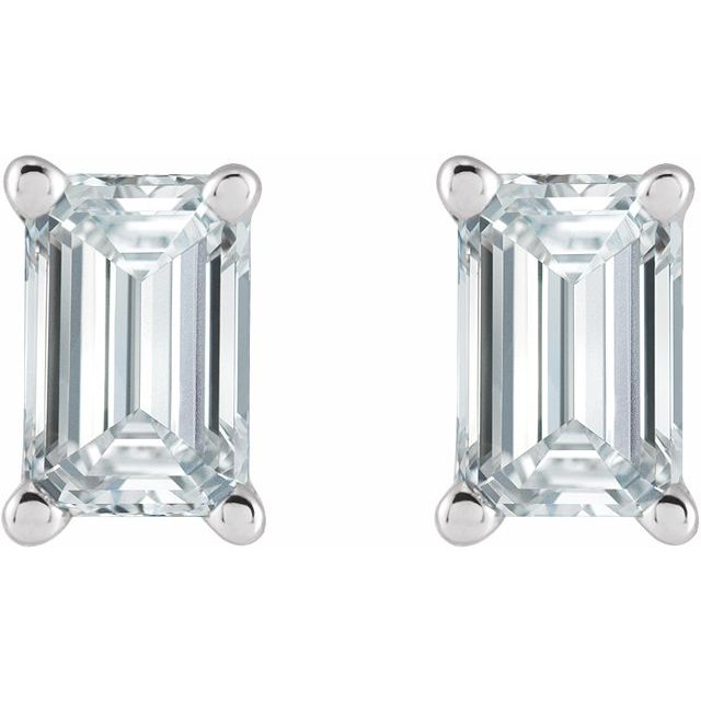 14K White 5/8 CTW Lab-Grown Diamond Earrings
