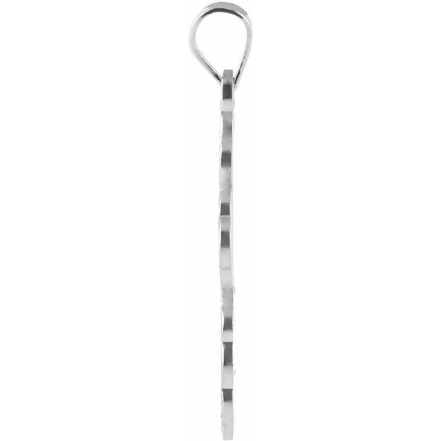 Sterling Silver 19x13 Mm Orthodox Cross Pendant