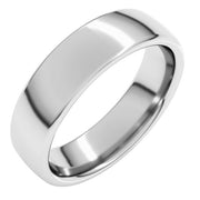 14K White 5.5 mm Comfort-Fit Standard Weight European-Style Band Size 11