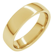 14K Yellow 5.5 mm Comfort-Fit Standard Weight European-Style Band Size 9.5