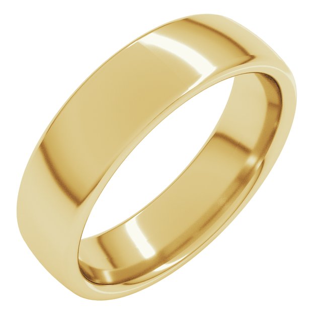 14k Yellow 5.5 Mm Comfort-fit European-style Band Size 5
