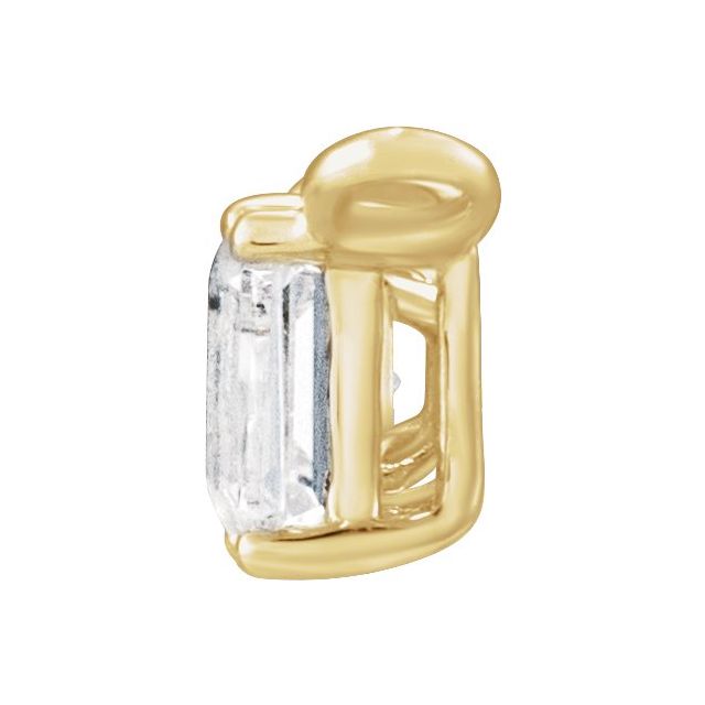 14K Yellow 1/3 CTW Natural Diamond Two-Stone Necklace Center