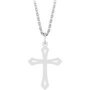 Sterling Silver Cross 18' Necklace