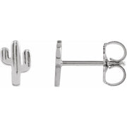 Sterling Silver Cactus Earrings
