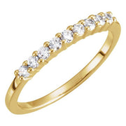 14K Yellow 1/2 CTW Lab-Grown Diamond Anniversary Band