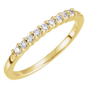 14K Yellow 1/3 CTW Lab-Grown Diamond Anniversary Band