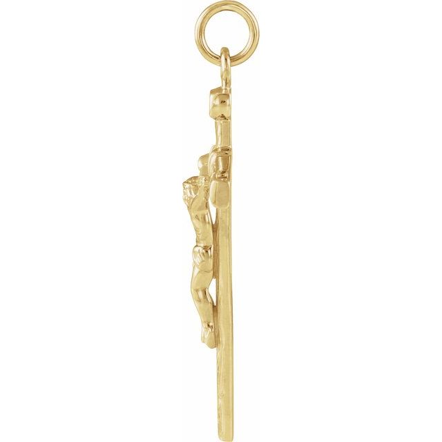 14K Yellow Crucifix Pendant
