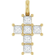 14K Yellow 1/2 CTW Lab-Grown Diamond Pendant