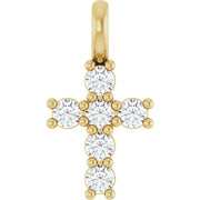 14K Yellow 1/6 CTW Lab-Grown Diamond Pendant