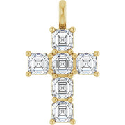 14K Yellow 2 CTW Lab-Grown Diamond Pendant