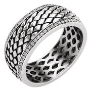 14K White 5/8 CTW Lab-Grown Diamond Band