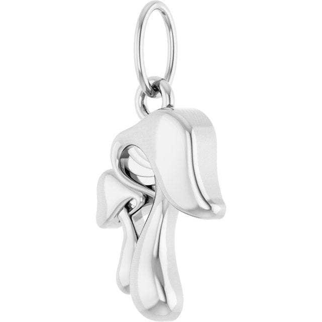 Sterling Silver Mushroom Pendant