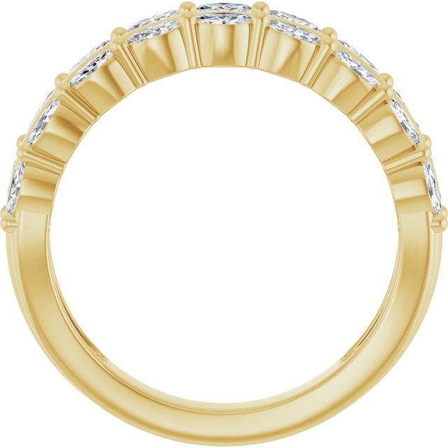 14K Yellow 1/2 CTW Natural Diamond Anniversary Band