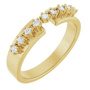 14K Yellow 1/6 CTW Natural Diamond Anniversary Band