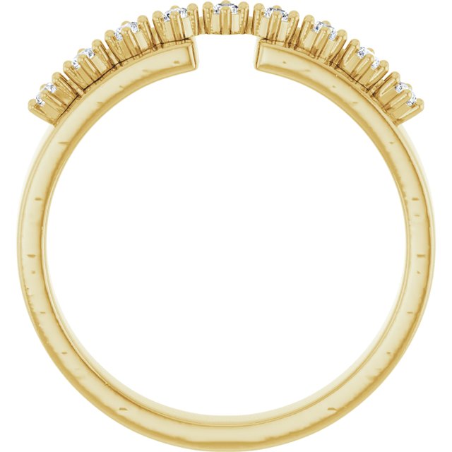 14K Yellow 1/6 CTW Lab-Grown Diamond Anniversary Band