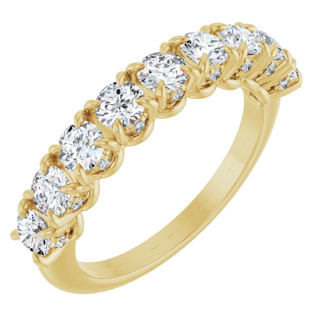 14K Yellow 1 1/4 CTW Lab-Grown Diamond Anniversary Band