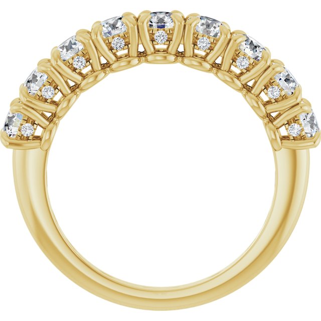 14K Yellow 1 1/4 CTW Lab-Grown Diamond Anniversary Band