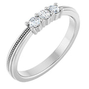 14K White 1/5 CTW Lab-Grown Diamond Anniversary Band