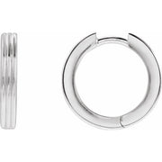 Sterling Silver Hinged 15 mm Huggie Hoop Earrings