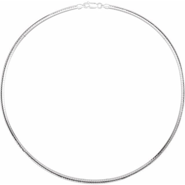 Sterling Silver 3 mm Omega 16' Chain