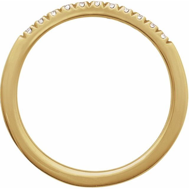 14K Yellow 1/6 CTW Natural Diamond Stackable Ring