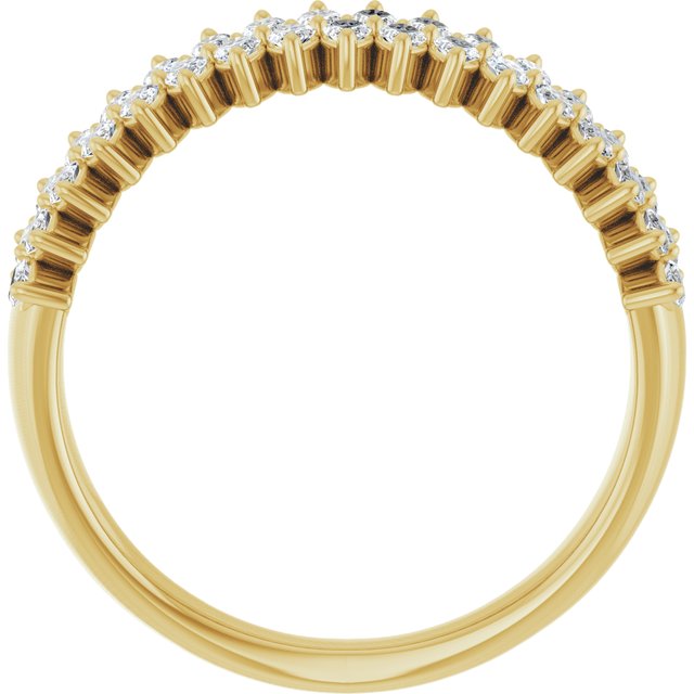 14K Yellow 1 CTW Lab-Grown Diamond Anniversary Band