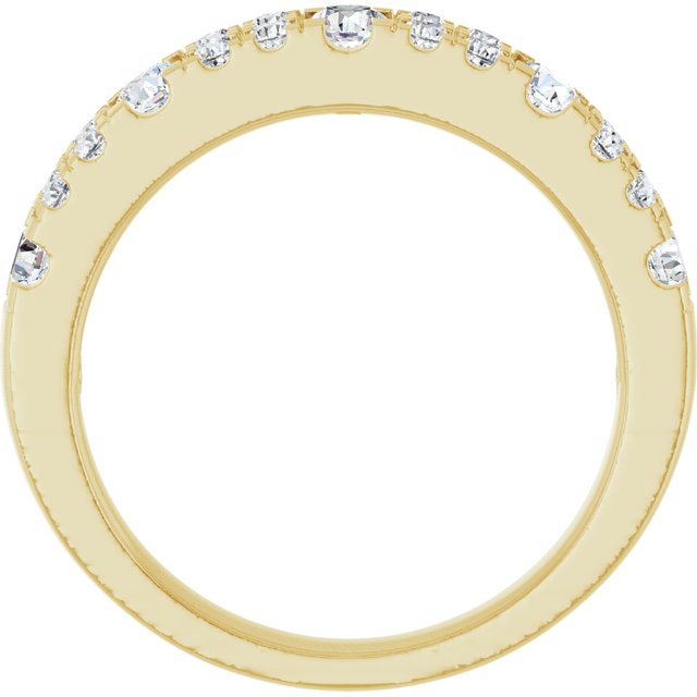14K Yellow 3/4 CTW Lab-Grown Diamond Anniversary Band