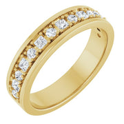 14K Yellow 1/2 CTW Natural Diamond Band