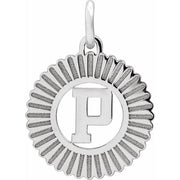 Sterling Silver Initial P Pendant