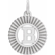 Sterling Silver Initial B Pendant