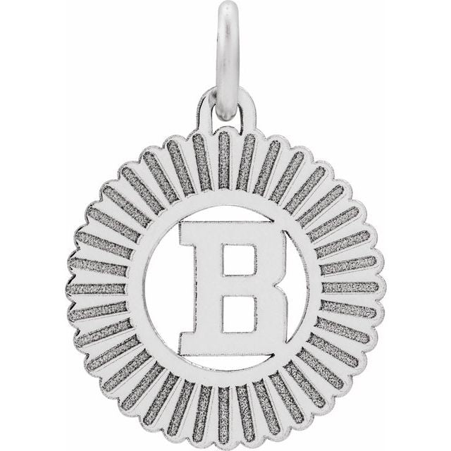 Sterling Silver Initial B Pendant