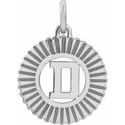 Sterling Silver Initial D Pendant