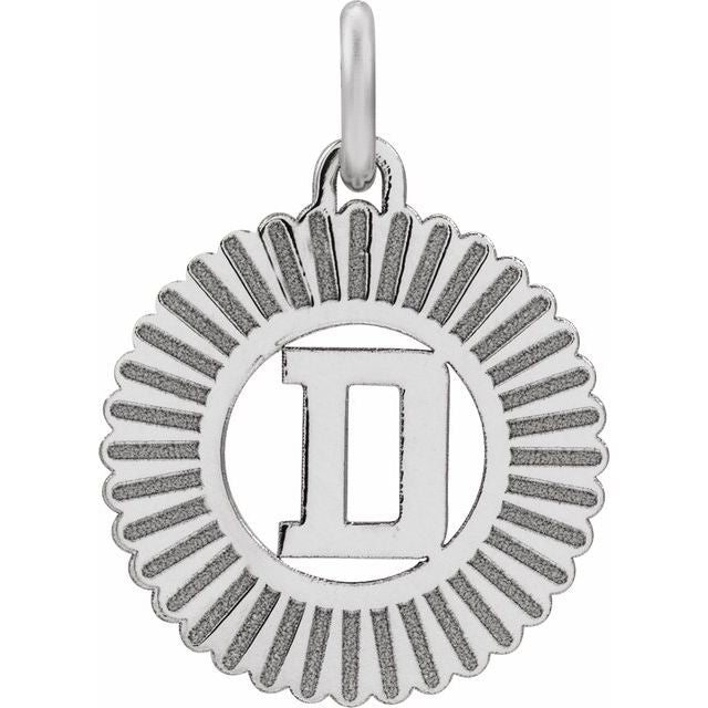 Sterling Silver Initial D Pendant
