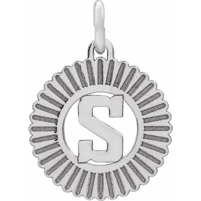 Sterling Silver Initial S Pendant