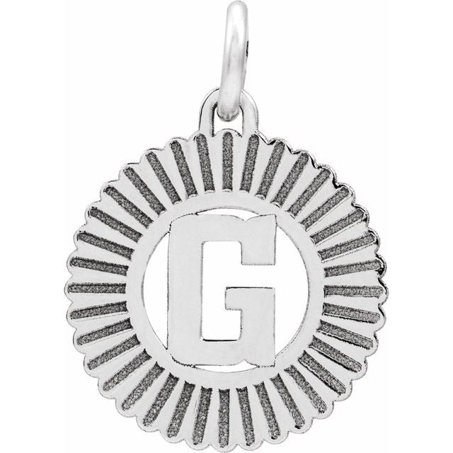 Sterling Silver Initial G Pendant