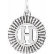 Sterling Silver Initial H Pendant