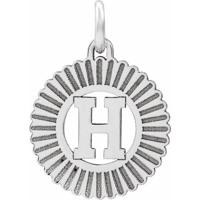 Sterling Silver Initial H Pendant