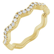 14k Yellow 1/4 Ctw Lab-grown Diamond Matching Band