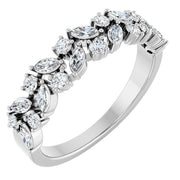 14K White 1/2 CTW Lab-Grown Diamond Matching Band
