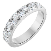 14K White 1 CTW Lab-Grown Diamond Matching Band