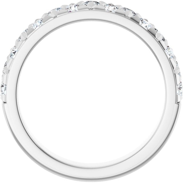 14K White 1 CTW Lab-Grown Diamond Matching Band