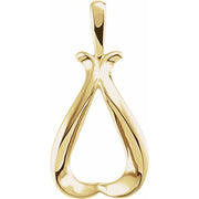 14K Yellow Freeform Pendant