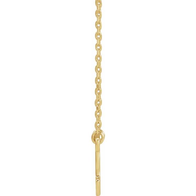 14K Yellow Mama Bear 18' Necklace