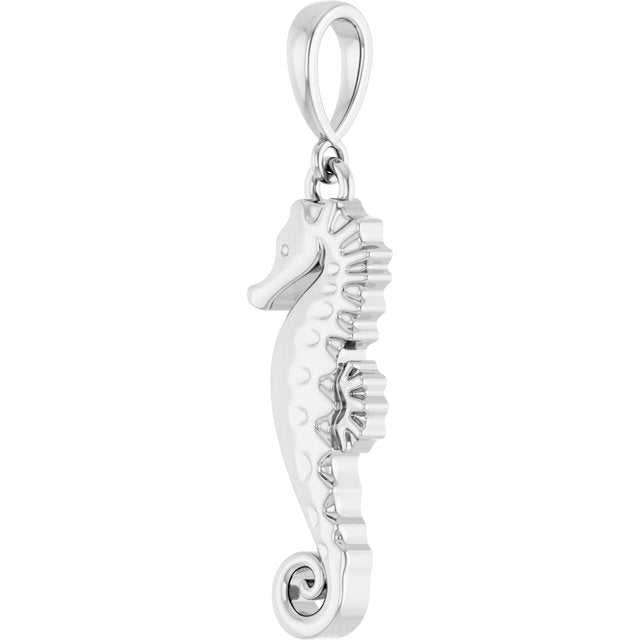 Sterling Silver Seahorse Pendant