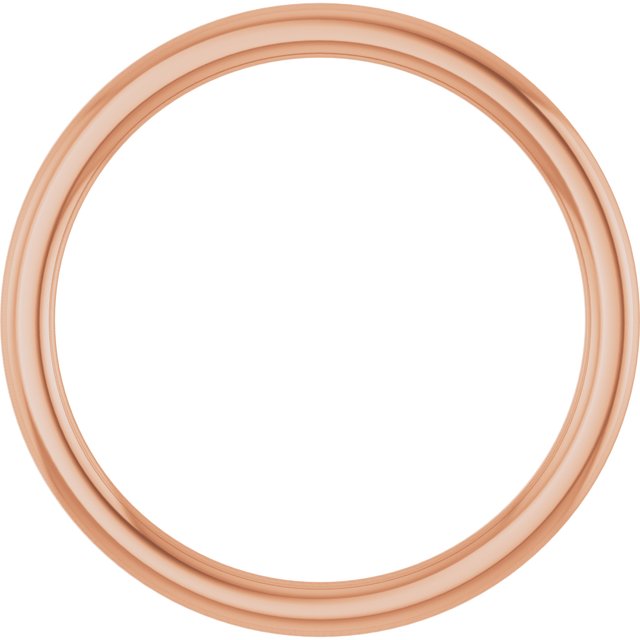 14K Rose 1.5 mm Comfort-Fit Standard Weight European-Style Band Size 7