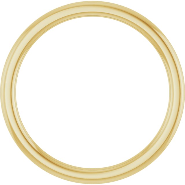 14k Yellow 1.5 Mm Comfort-fit European-style Band Size 4.5