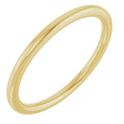14k Yellow 1.5 Mm Comfort-fit European-style Band Size 4.5