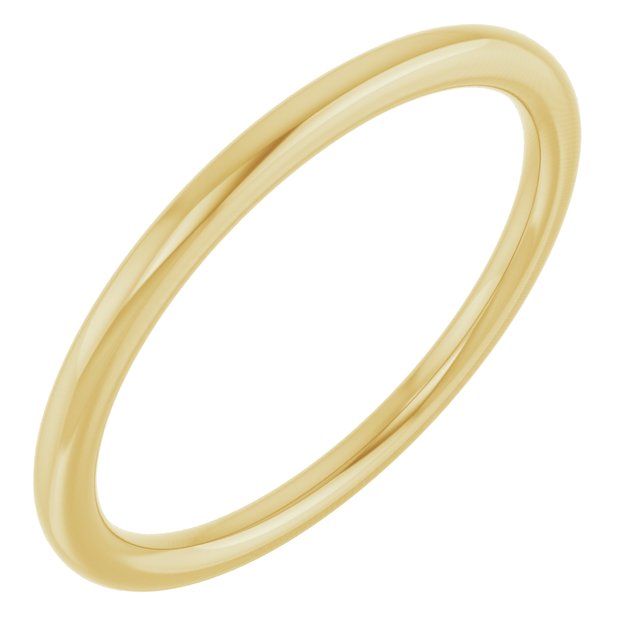 14K Yellow 1.5 mm Comfort-Fit Standard Weight European-Style Band Size 6