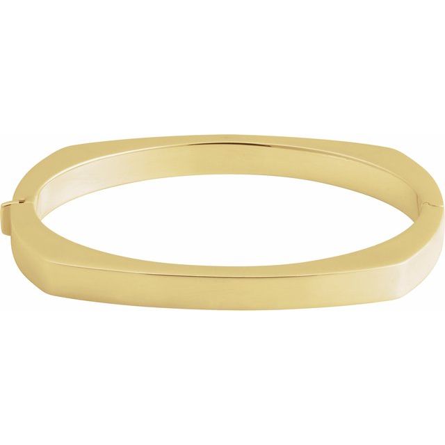 14K Yellow 6 mm Bangle 6 1/2' Bracelet