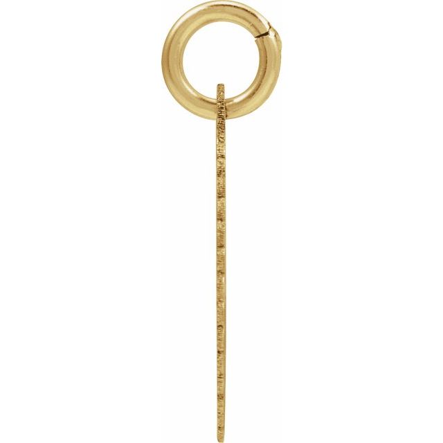 14K Yellow Initial F Pendant